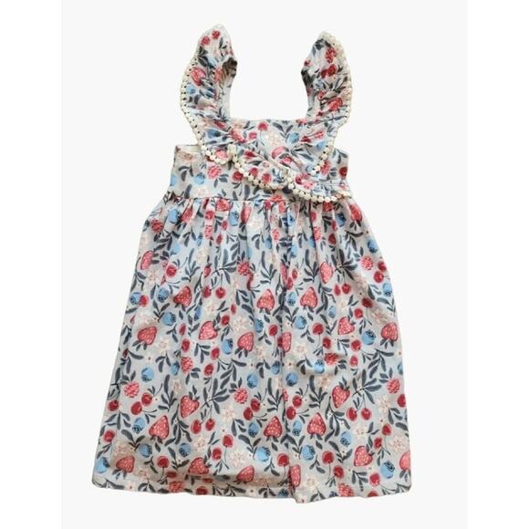 Tommy Bahama Cotton Dress Cherry Berries Size 2T Set of 2 available Twins Multip - Picture 1 of 6